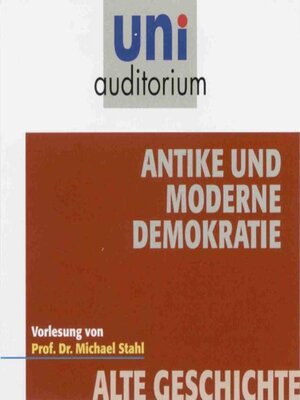 cover image of Antike und moderne Demokratie